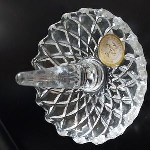Vintage  made in USA lead crystal ring holder